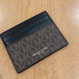 Michael Kors Leather Tall Card Case